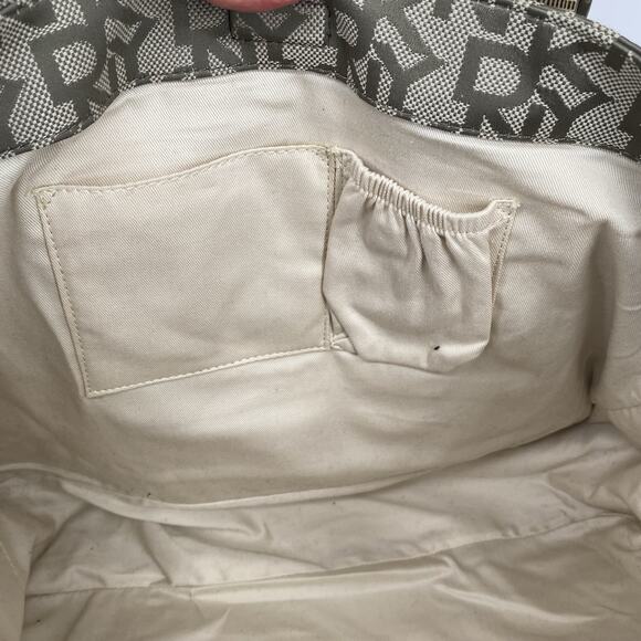 DKNY Monogram Two Handle Tote Gray - Picture 5 of 10